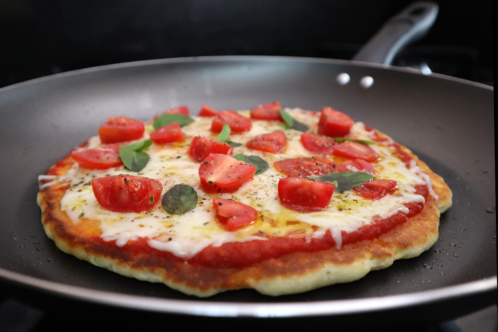 Pizza de frigideira receita