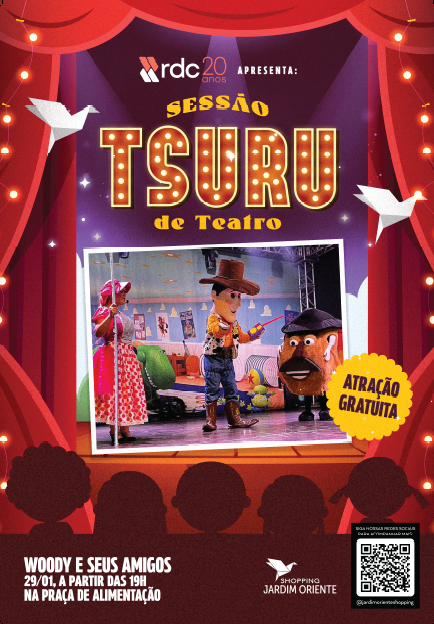 A magia do teatro infantil ganha vida na estreia gratuita da Sessão Tsuru!