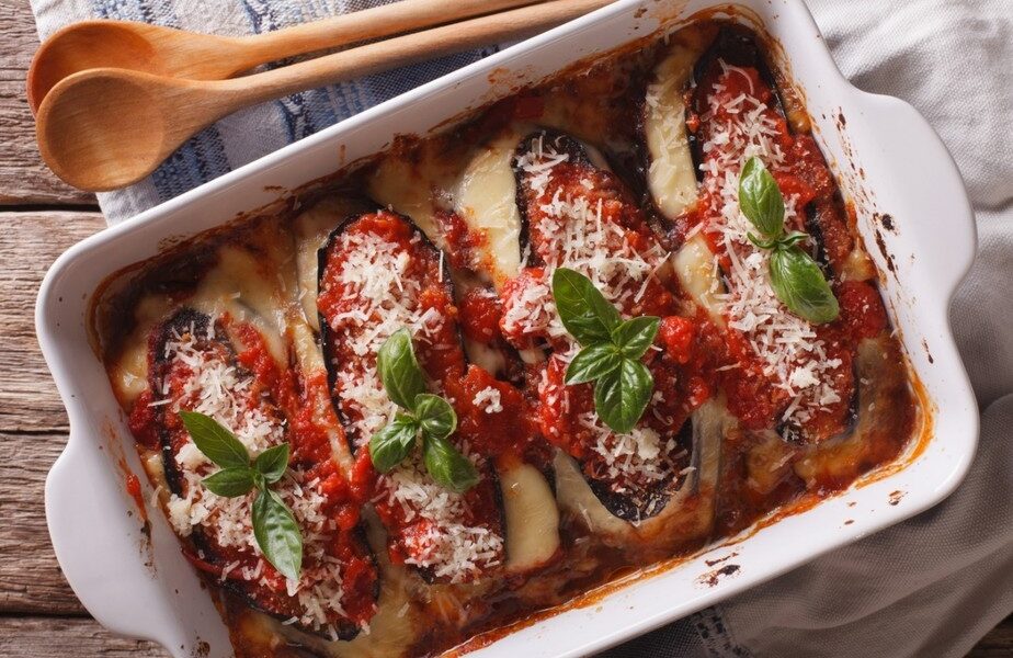 Berinjela à parmegiana para o seu jantar