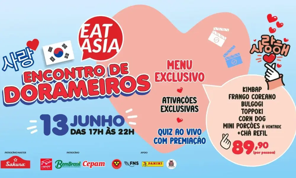 EAT Asía traz o primeiro encontro para apaixonados por Doramas