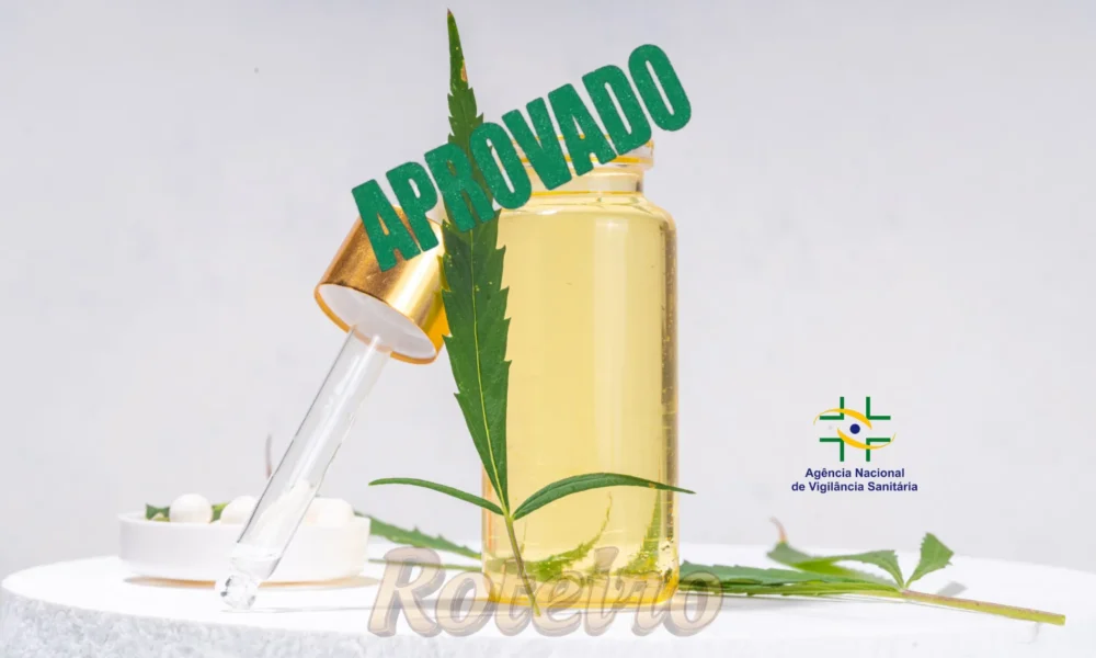 oleo de canabis e um carimbo de aprovado