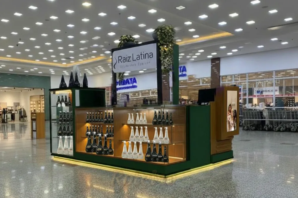 stand da Raiz latina no Shopping Jardim oriente