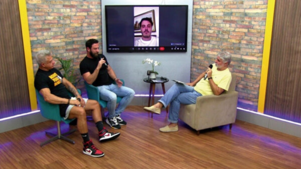 Marcio Marcondes entrevista os sócios da academia Blue Fit SJC no estúdio da BMC Channel