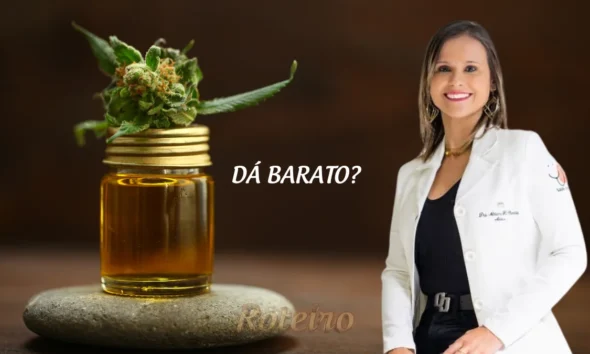 Imagem de óleo de canis e folhas de maconha e a dra adriana oliveira explicando que não dá barato o óleo. Dra Adriana Oliveira medicina canabinoide São José dos Campos.