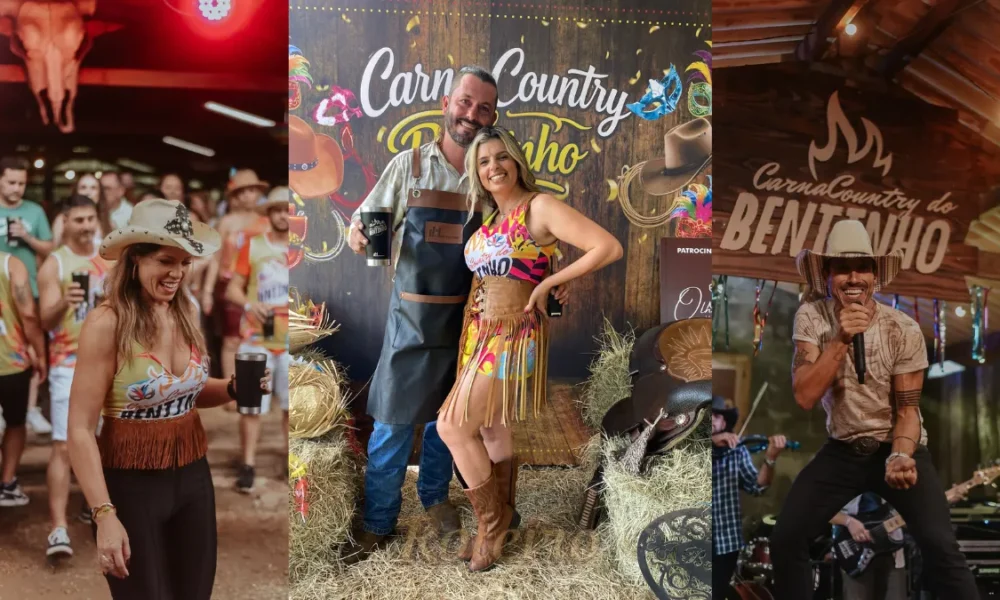 CarnaCountry Caçapava 2026, os donos, pessoas dançando e cantores