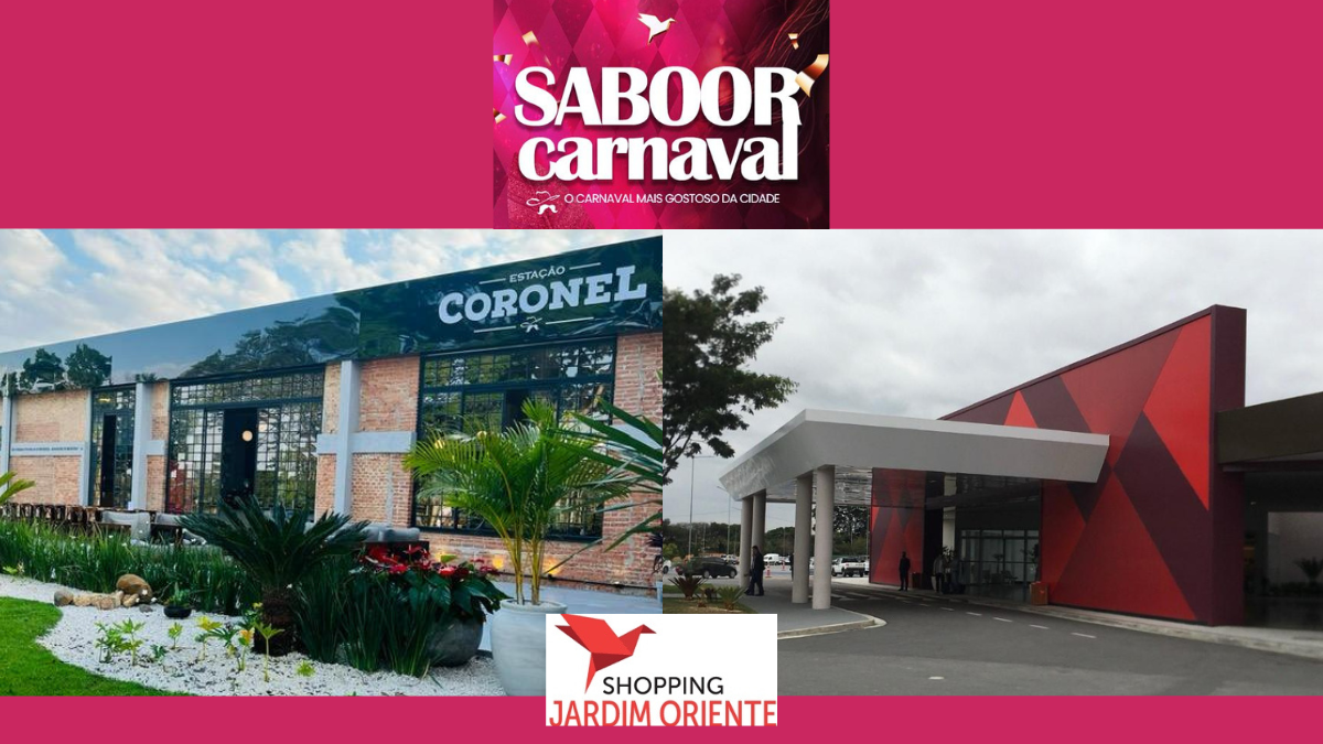Entrada Shopping Jardim Oriente SJC e Estação Coronel promovem o carnaval 2026