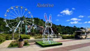 Parque Capivari decorado para a Páscoa de 2026