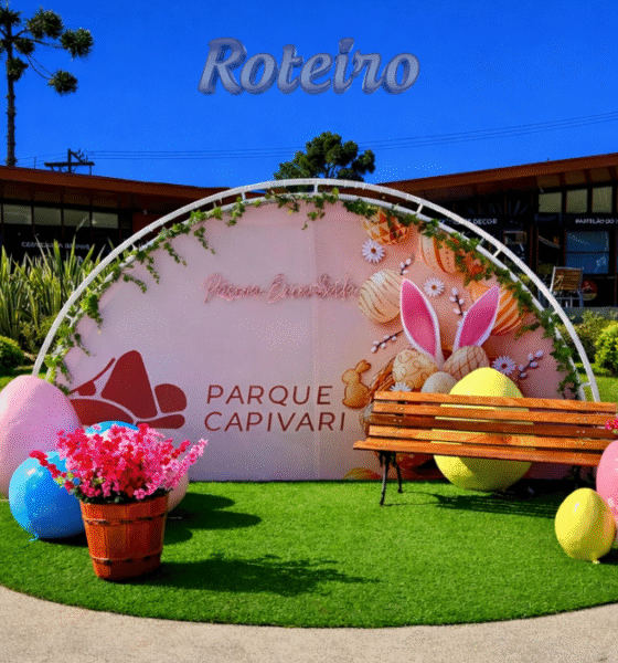 Parque Capivari decorado para a Páscoa de 2026