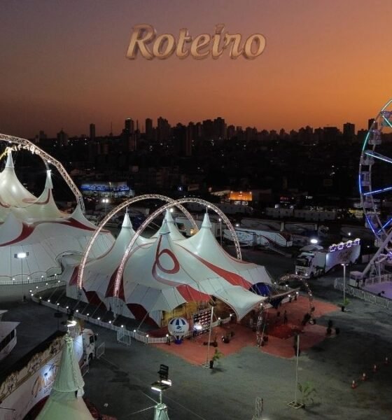 foto de fim de tarde com imagem do circo Mirage Circus