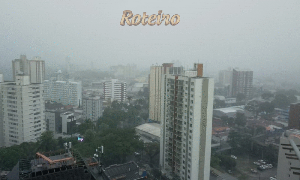 Imagem da cidade de são josé dos campos com chuva