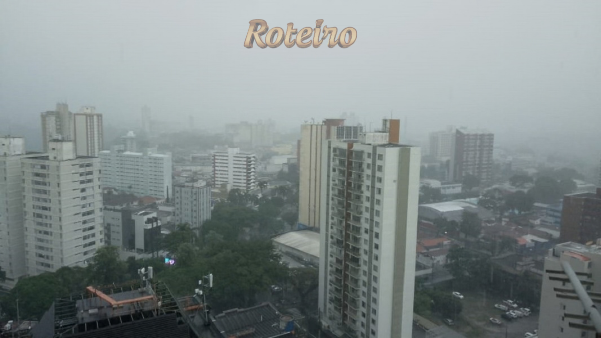 Imagem da cidade de são josé dos campos com chuva