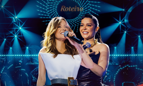 Maiara & Maraisa cantando no palco azul