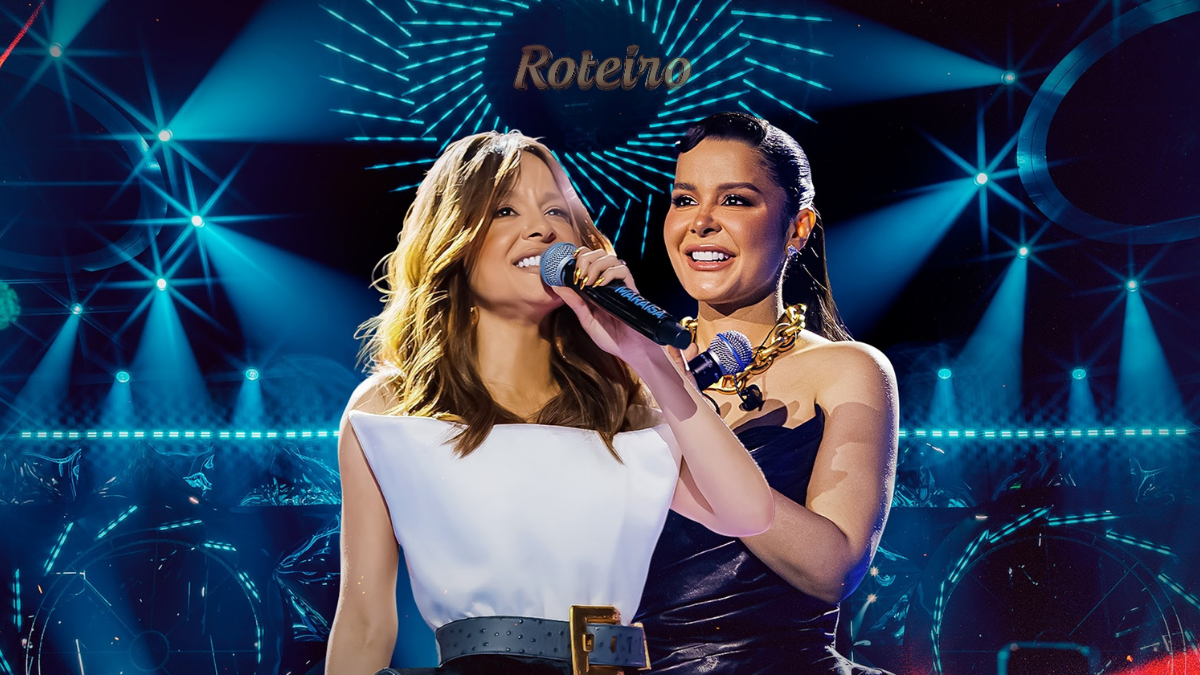 Maiara & Maraisa cantando no palco azul