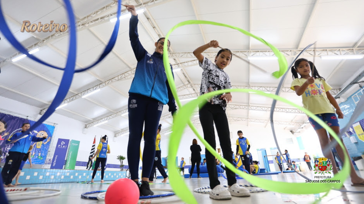 Crianças participam de atividade esportiva do Atleta Cidadão na Comunidade em São José dos Campos SJC