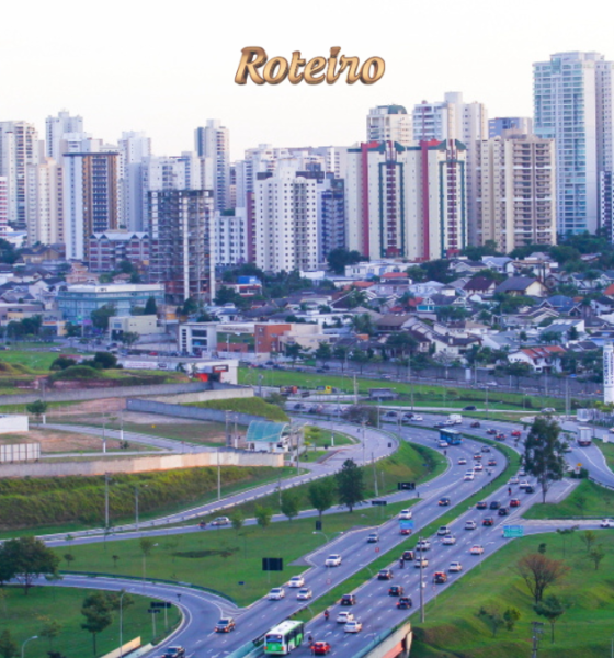 Vista aérea do anel viário de São José dos Campos (SJC), região ligada ao futuro Centro Logístico Municipal — foto Claudio Vieira/PMSJC