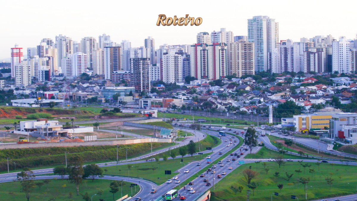 Vista aérea do anel viário de São José dos Campos (SJC), região ligada ao futuro Centro Logístico Municipal — foto Claudio Vieira/PMSJC