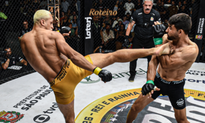Octógono do Jungle Fight montado na Farma Conde Arena, em São José dos Campos (SJC), palco das semifinais do Fight do Milhão