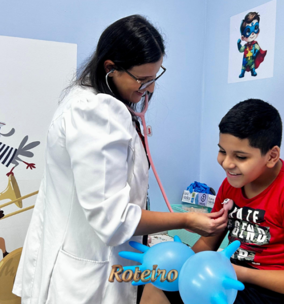 Sala de atendimento pediátrico no Hospital Municipal de SJC para consultas de neuropediatria — foto PMSJC