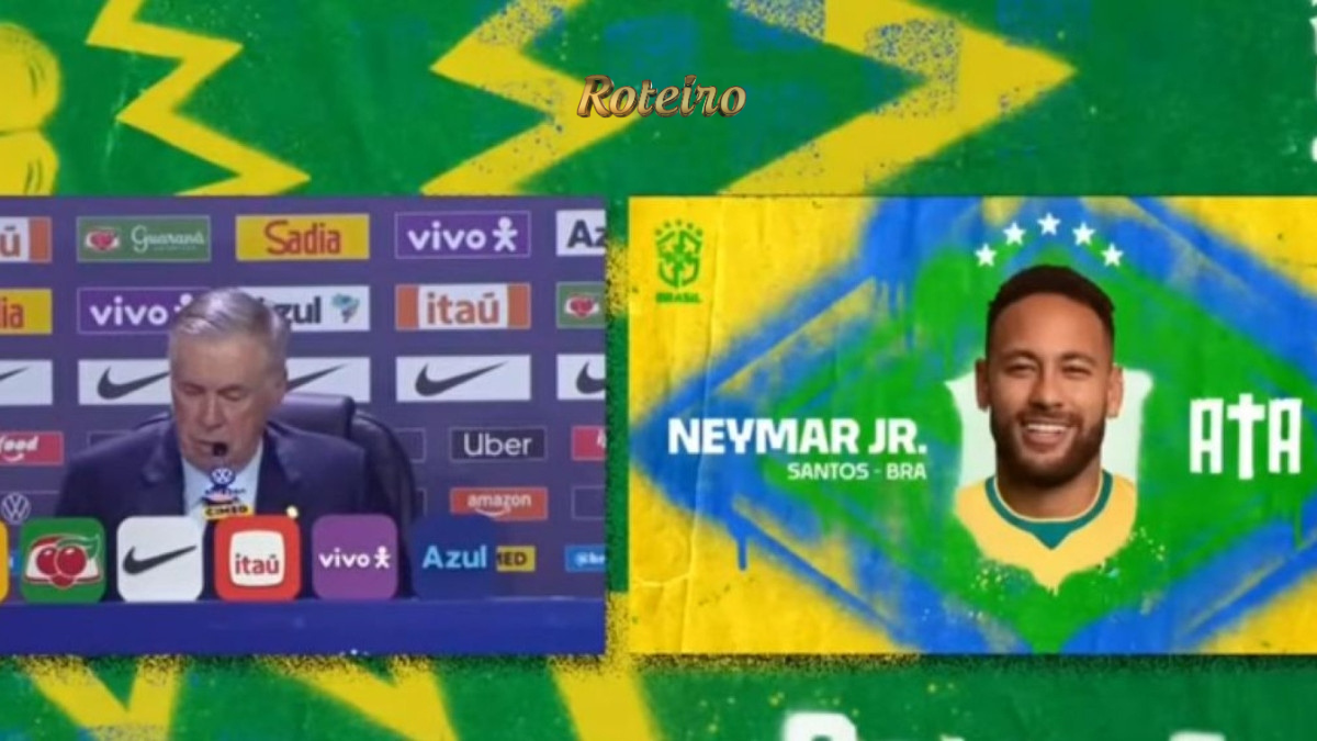 Ancelotti anuncia convocação e card oficial de Neymar Jr. pela Seleção Brasileira para a Copa do Mundo 2026 — SJC acompanha tudo