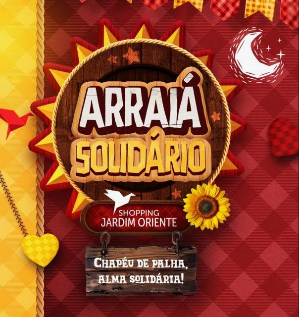 arraia solidario SJC entidades sociais Shopping Jardim Oriente junho 2026