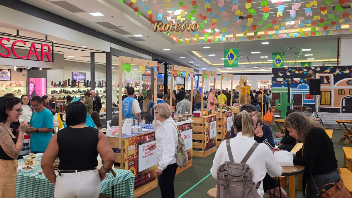 arraia solidario SJC Shopping Jardim Oriente barracas festa junina junho 2026