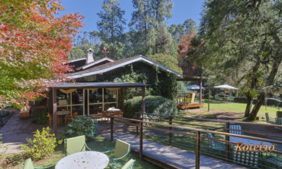 Casa Bambui inverno Mantiqueira — vista do restaurante no Parque Bambui em Campos do Jordao SJC