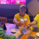 Churrascaria Estância Copa do Mundo, torcedores e telão