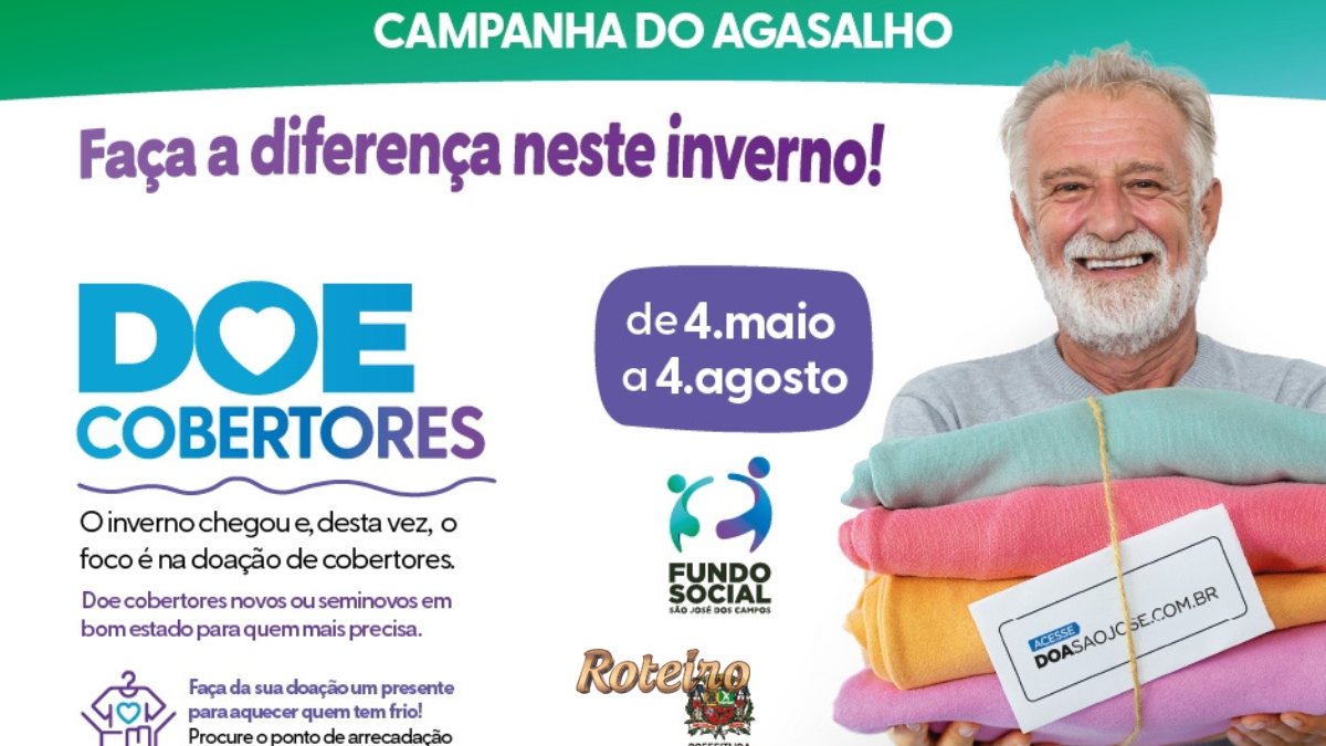 campanha agasalho SJC 2026 cobertores doacao Fundo Social Solidariedade Sao Jose dos Campos