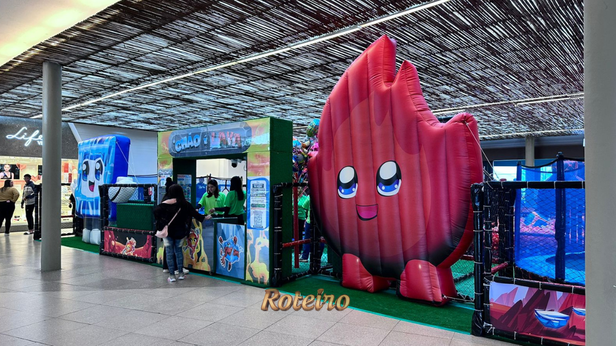 Chao e Lava Caraguatatuba — parque temático no Serramar Shopping com circuito inflável e diversão