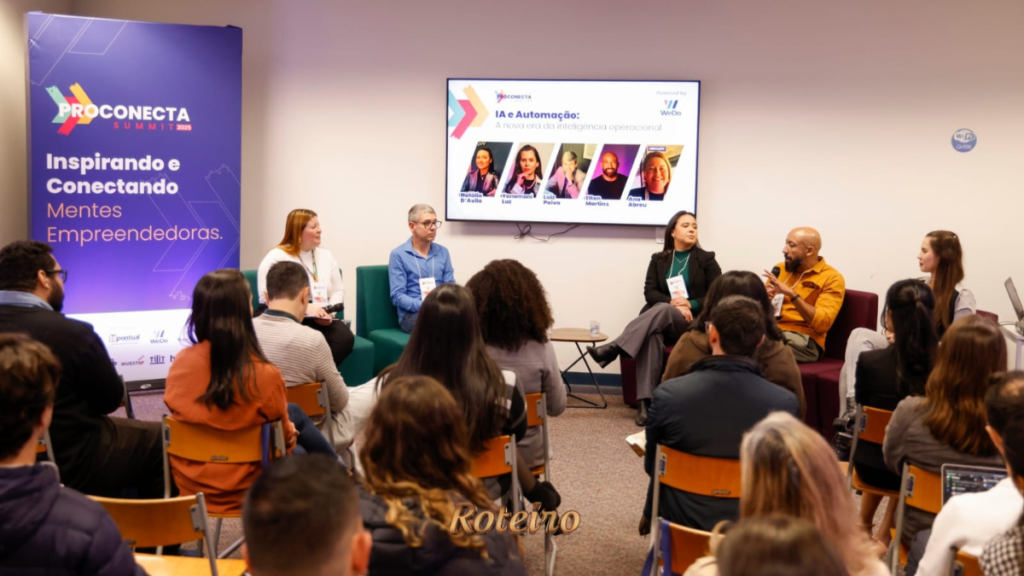 Painel de inteligência artificial no ProConecta Summit São José dos Campos