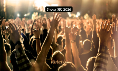 shows SJC 2026 — publico em show em Sao Jose dos Campos com maos levantadas