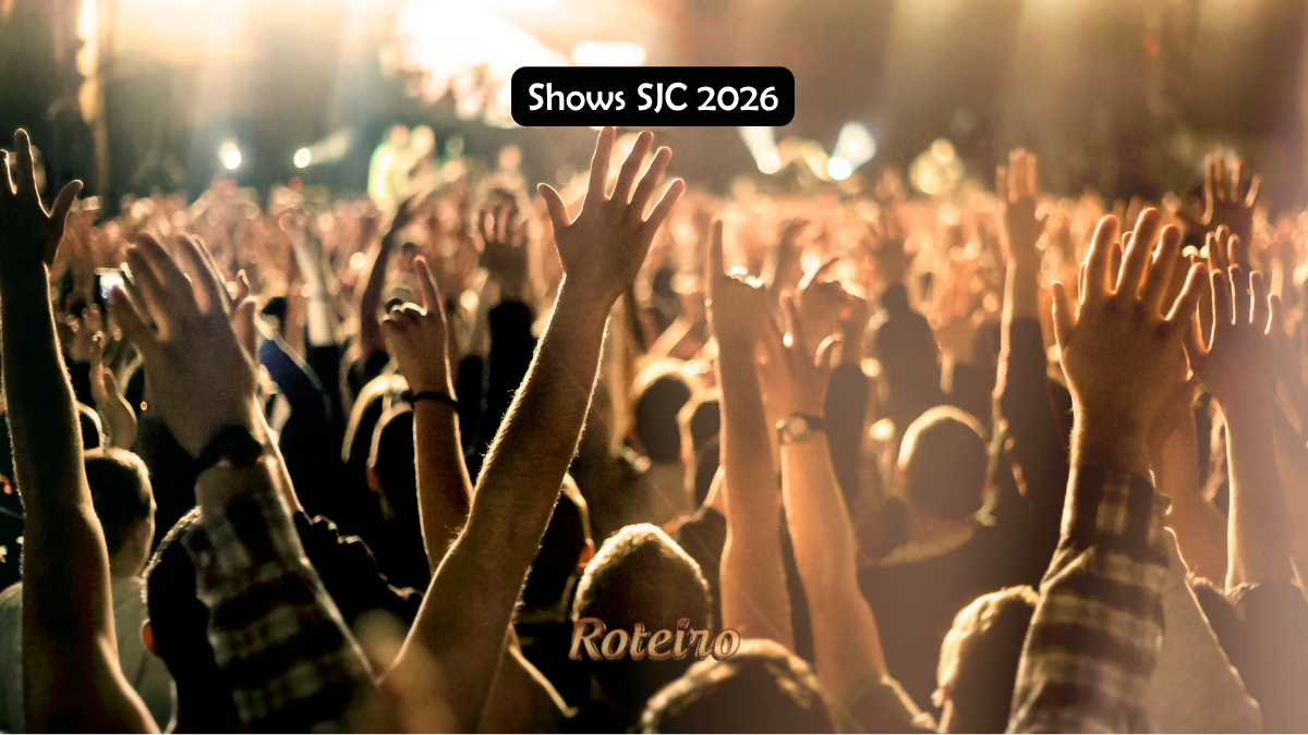 shows SJC 2026 — publico em show em Sao Jose dos Campos com maos levantadas