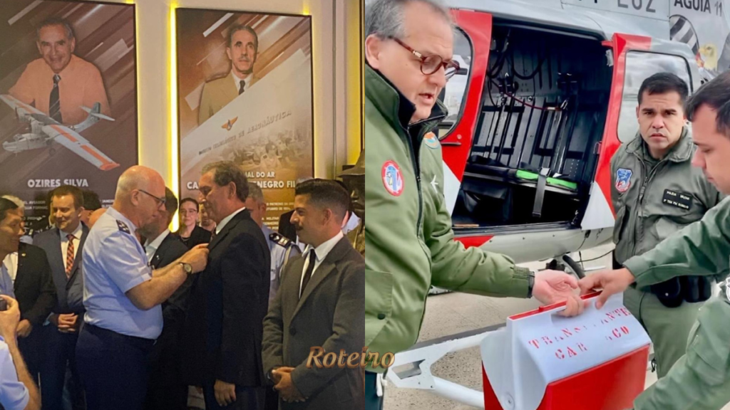 INVOZ homenagem setor aeroespacial: cerimônia de medalha e Projeto Transplantar
