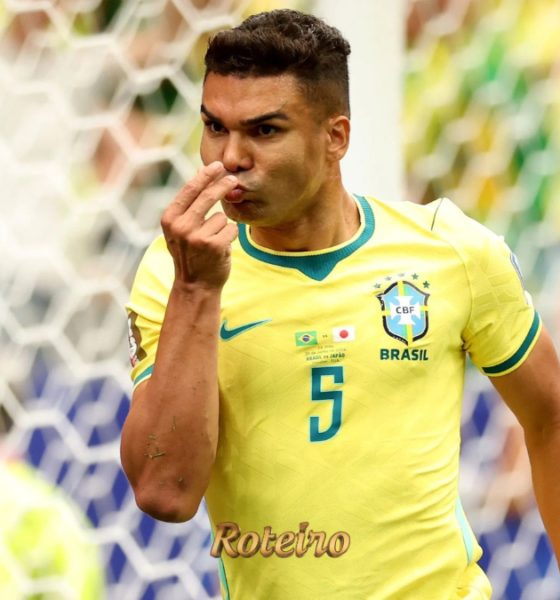 Casemiro gol Copa Mundo comemoração seleção brasileira SJC
