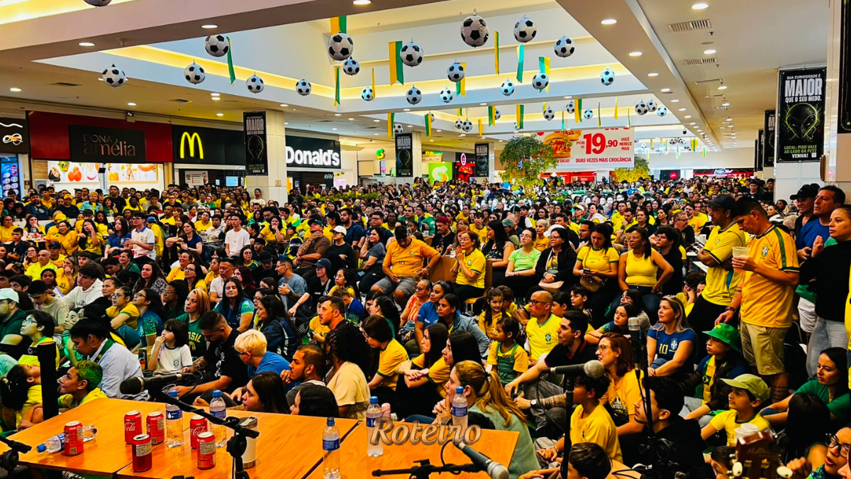 CenterVale Copa SJC Noruega telao gratuito Praca Alimentacao