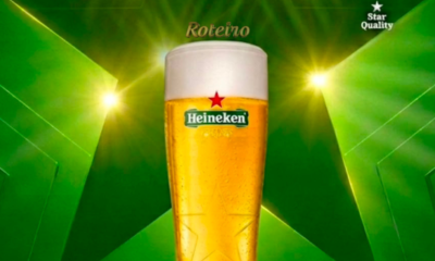 votação Heineken Masters SJC — copo de chope Heineken com espuma no ombro da estrela, selo Star Quality