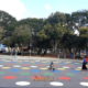 Arte urbana em SJC na Praça Hildete da Silva Boaventura, Cidade Morumbi