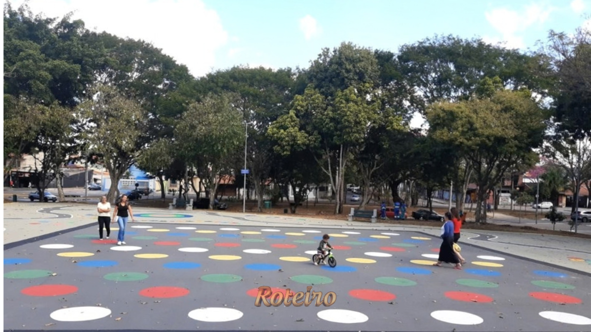Arte urbana em SJC na Praça Hildete da Silva Boaventura, Cidade Morumbi