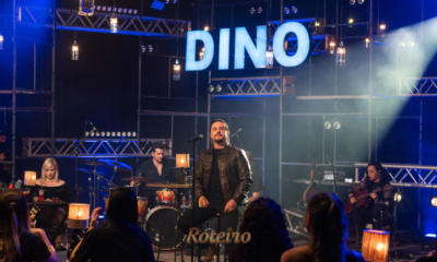 Dino Fonseca Sunset SJC: cantor se apresenta com a banda no palco