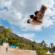 Eric Costa skate SJC em manobra na rampa de skate vertical