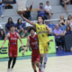 basquete SJC no NBB: jogador do São José Basketball arremessa contra o Sesi Franca