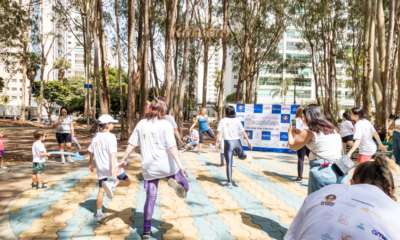caminhada beneficente em SJC Bebêminhada Solidária alongamento na 1ª edição