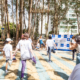 caminhada beneficente em SJC Bebêminhada Solidária alongamento na 1ª edição