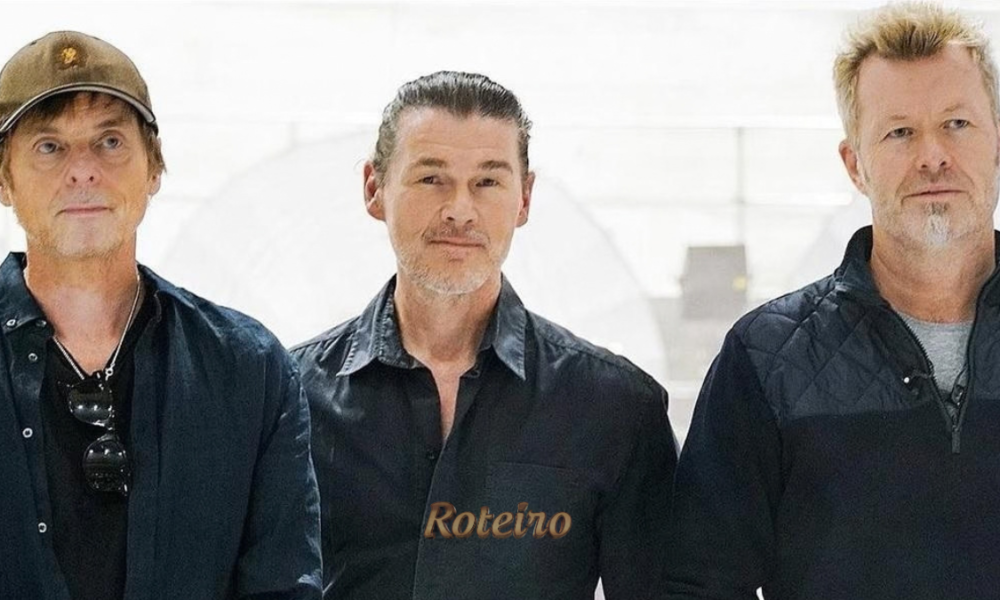 Fim da banda a-ha: Morten Harket, Magne Furuholmen e Pål Waaktaar-Savoy no palco