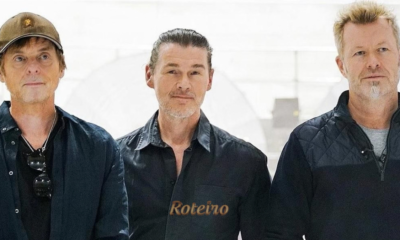 Fim da banda a-ha: Morten Harket, Magne Furuholmen e Pål Waaktaar-Savoy no palco