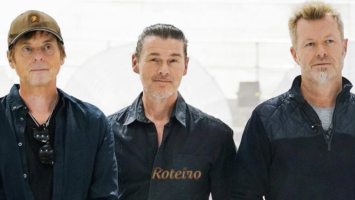 Fim da banda a-ha: Morten Harket, Magne Furuholmen e Pål Waaktaar-Savoy no palco