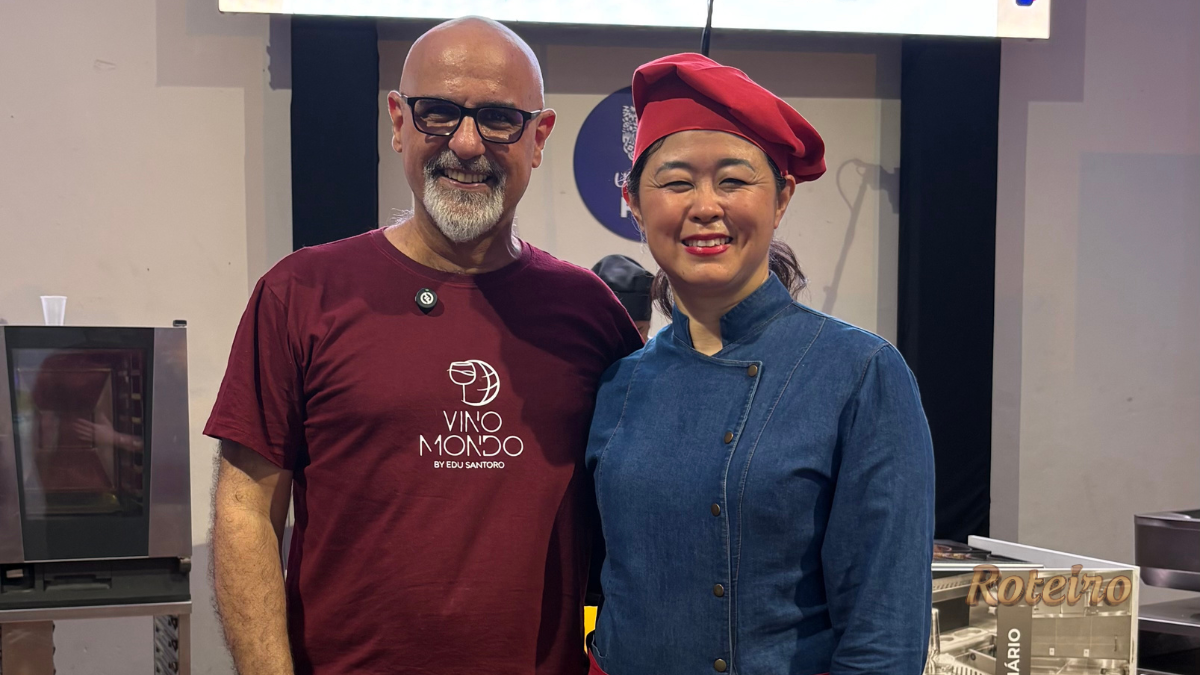 Food Vale 2026 SJC, sommelier Edu Santoro e chef Thais Okamoto na feira