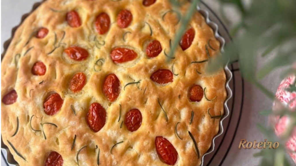Food Vale em SJC 2026: focaccia com tomate-cereja e alecrim