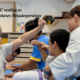 Jogos Escolares Paradesportivos SJC: alunos da Emefi Profª Palmyra Sant'anna durante aula de karatê na Vila Industrial