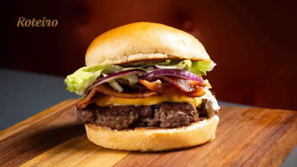 mil lanches em Paraibuna – hambúrguer Yanke Bacon com pão brioche, bacon e queijo